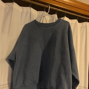 PacSun Oversized Crewneck Sweatshirt in Dusty Blue